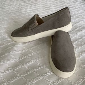 Sam Edelman Ash Grey Suede Elton Slip-on Sneakers